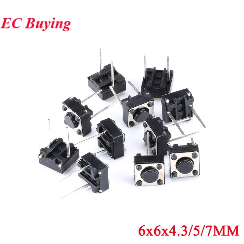 Так tactile push button switches 6x6x4.3mm 6x6x5mm 6x6x7mm EC Buying