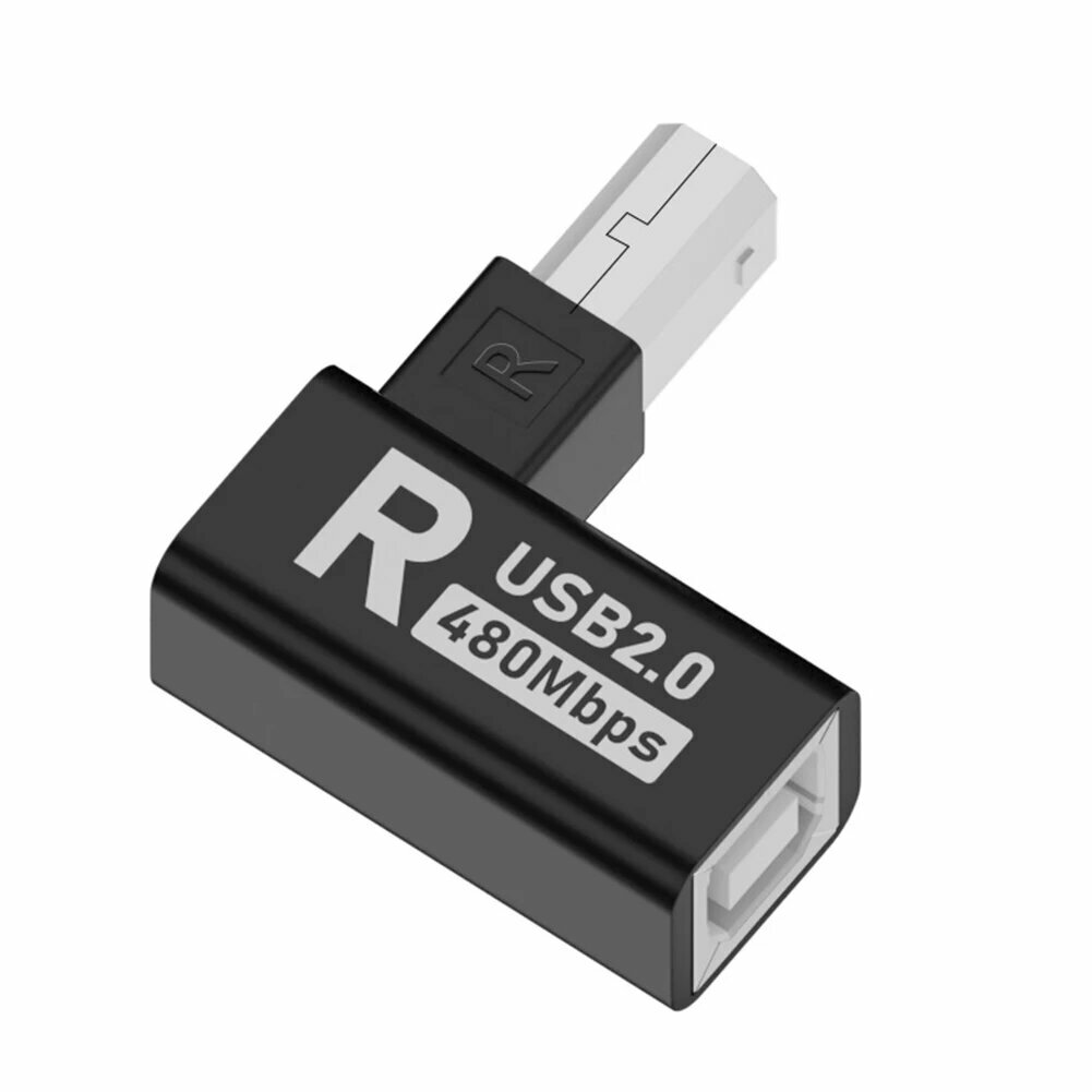 USB 2.0 Тип B Адаптер принтера Разъем «папа-мама» Переходник «папа-мама» 90-градусный USB-адаптер принтера B для сканера принтера Right