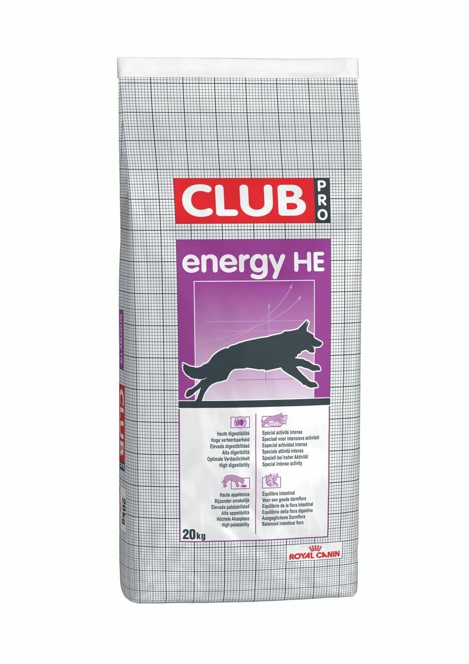 Royal Canin Высококалорийное питание для взрослых cобак (HE Club) 20 кг.