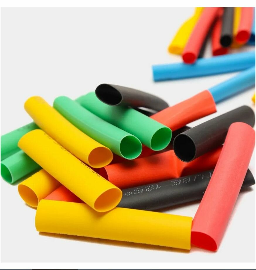 Набор термоусадочных трубок, 116шт, разные диаметры, полиолефин PEX — фото 1