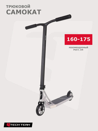 Изображение товара Самокат трюковой Tech Team KVANT V3, алюминий, цвет raw 2025