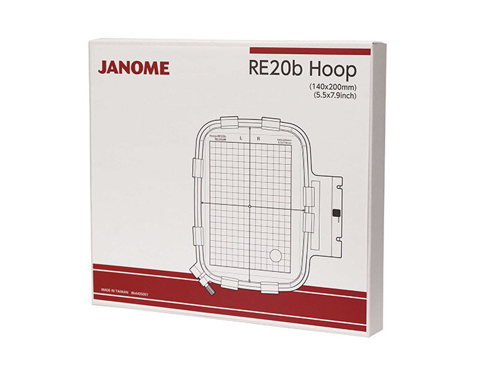 Пяльцы Janome RE20b, 140x 200 мм, для вышивальных машин Janome 500E, 550E и Elna 830, 830L, 864-405-001