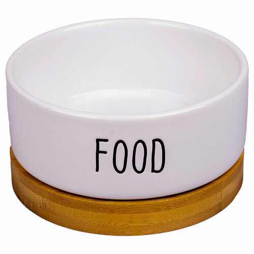 фото Миска mr.kranch керамическая food 340 мл белая vlt-mkr019738