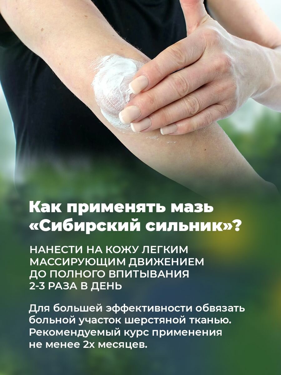 Крем-мазь для суставов Сибирский сильник, 100мл — фото 1