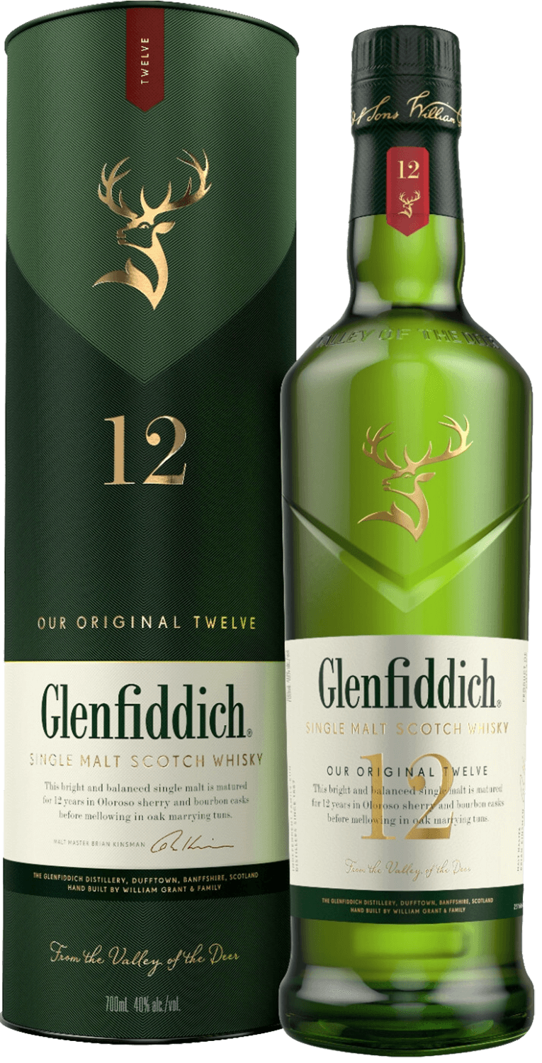 Glenfiddich 12 y.o. Single Malt Scotch Whisky (gift box)