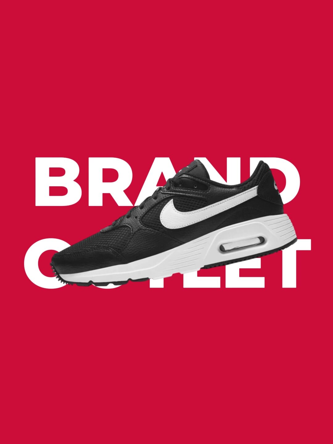 Кроссовки NIKE Air Max SC, полнота F, размер 8,5 US, черный/белый — фото 1