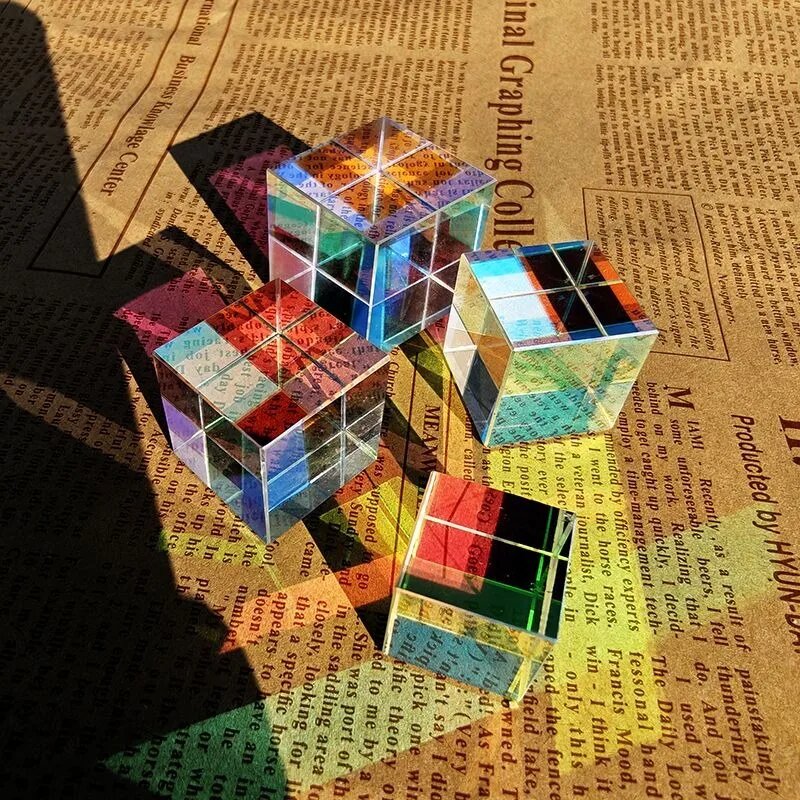 Стеклянный куб дихроическая призма X-Cube, 15mm — фото 1
