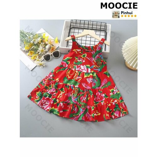 фото Сарафан moocie весна-лето 2025, размер 80cm, алый