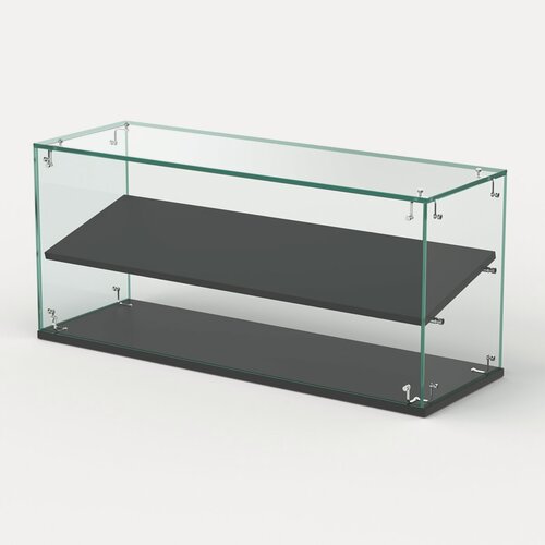 Изображение товара Витрина "сладость" №12-О-П для выпечки настольная без дверок пдсп, Черный