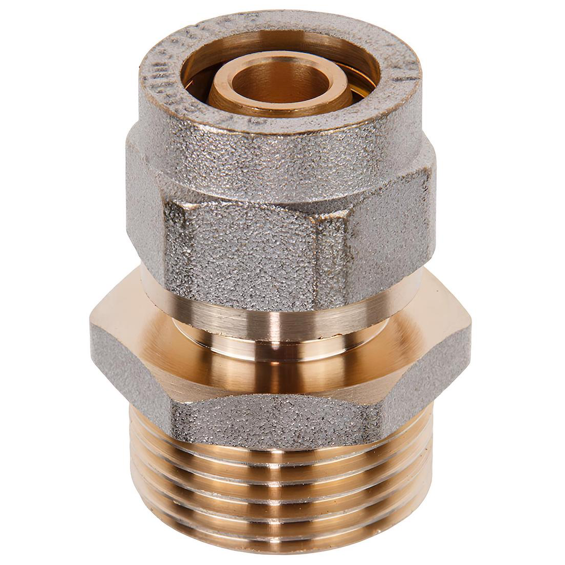 Ниппель латунный 16(2.0)х3/4" с наружной резьбой для труб PEX AV ENGINEERING (AVE309014)