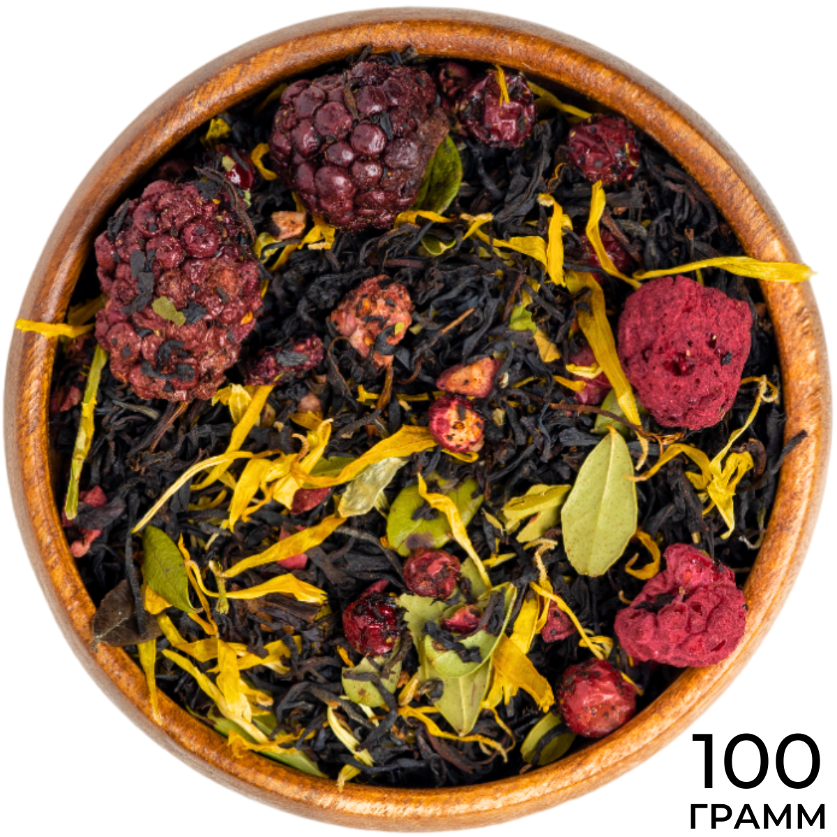 Чай черный листовой рассыпной Дикие Ягоды, 100 г.