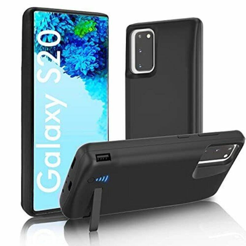 Внешний аккумуляторный чехол для Samsung Galaxy S20, чехол для зарядки, портативный внешний аккумулятор