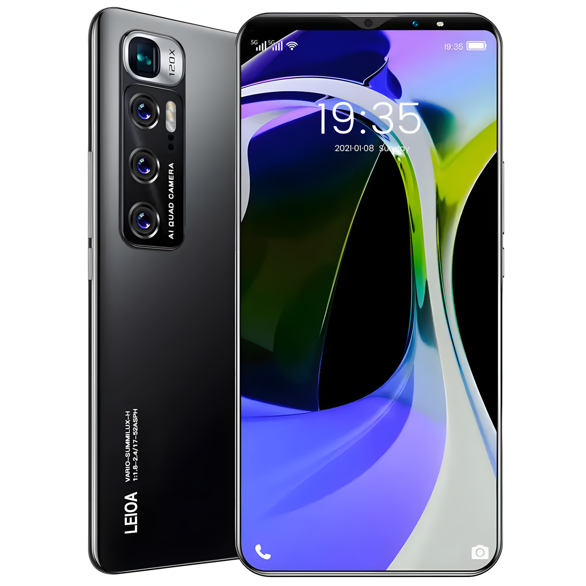 Мобильный телефон M10 plus, 6.1", 8/256ГБ, EU, модный черный