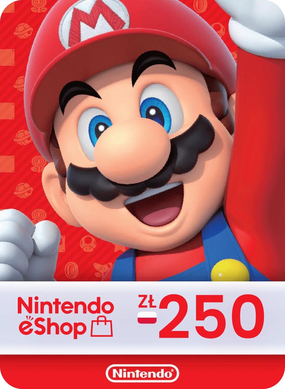 Карта пополнения Nintendo eShop на 250 ZL (Польша) / Gift card - 250 ZL (PLN)