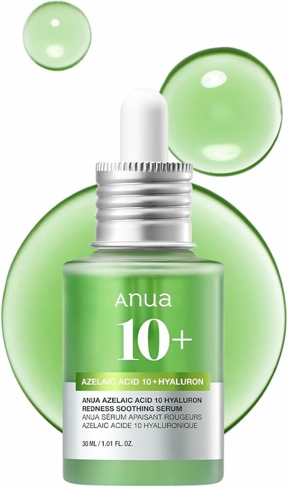 Успокаивающая сыворотка с 10% азелаиновой кислоты Anua Azelaic Acid 10 Hyaluron Redness Soothing Serum 30ml
