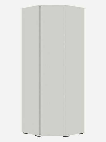 Изображение товара Распашной шкаф для одежды и хранения вещей Ирэн угловой со штангой, с полками, 74.8х74.8х210 см, Белый