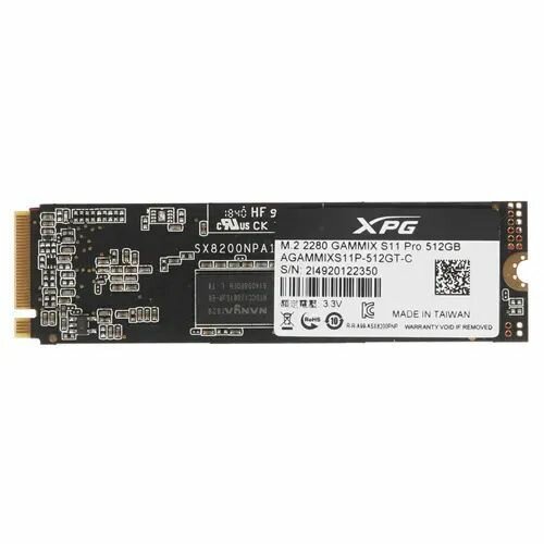 Жесткий диск SSD M.2 2280 512GB ADATA XPG GAMMIX S11 Pro (AGAMMIXS11P-512GT-C) — фото 1