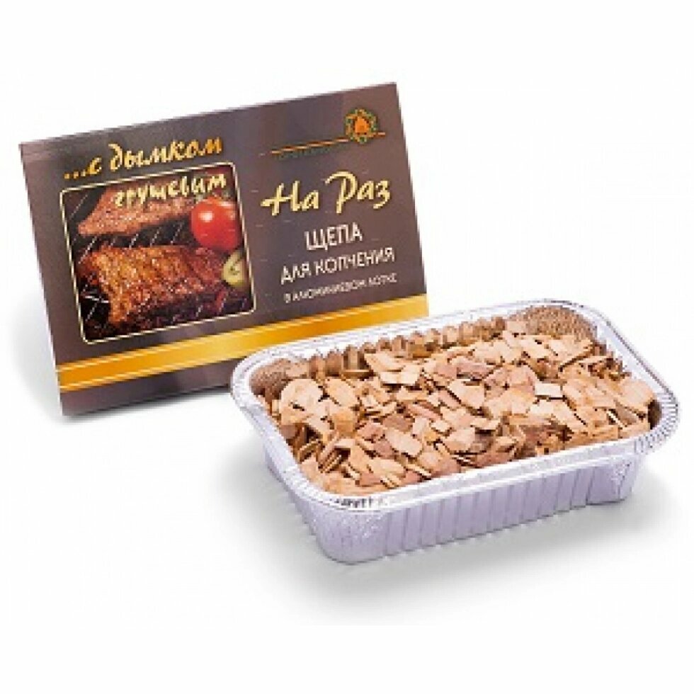 Щепа для копчения «С дымком грушевым» 150 г в лотке фольгированном