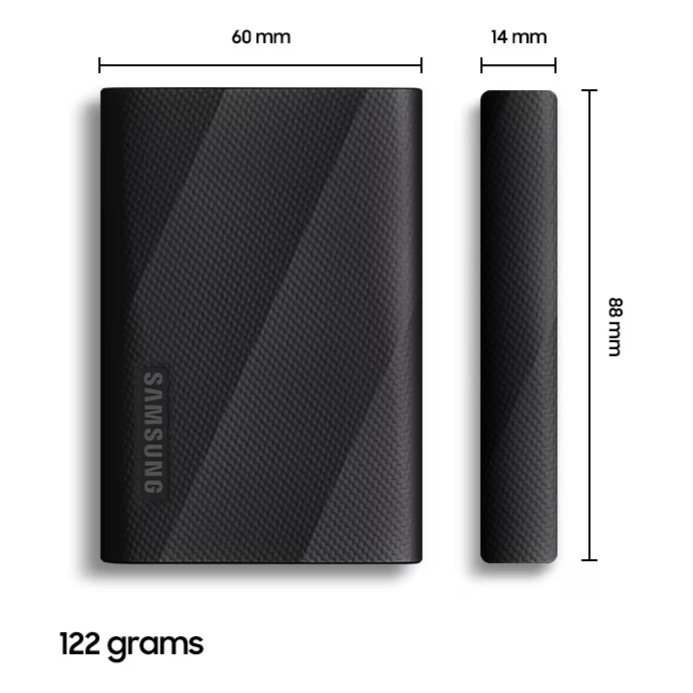 Изображение 4 TB Внешний SSD Samsung T9 Portable 2000 Мб/с черный (MU-PG4T0B/AM) USA