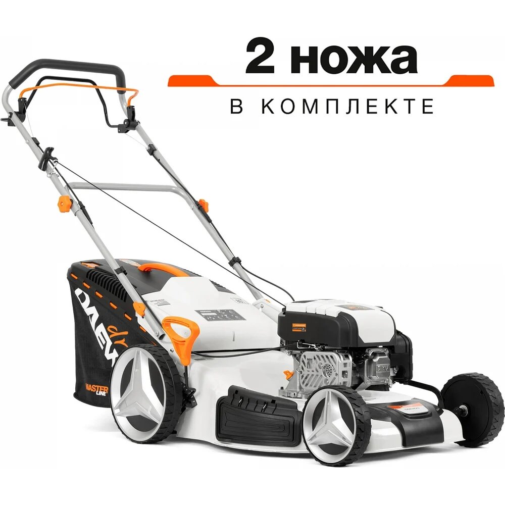 Изображение Газонокосилка DAEWOO L60SP, самоходная, 10 уровней высоты, травосборник 80л