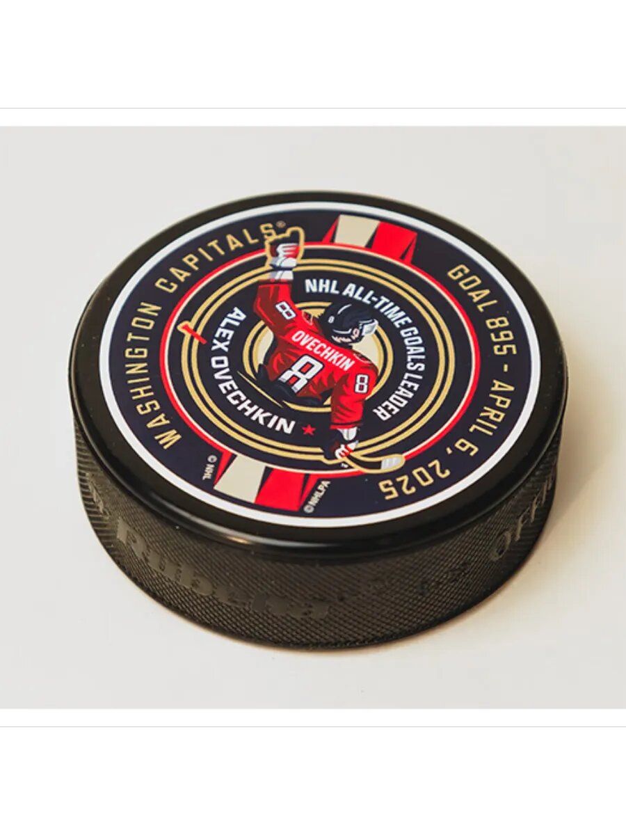 Шайба Игрок НХЛ OVECHKIN 895 NHL ALL-TIME GOALSLEADER 1-ст.