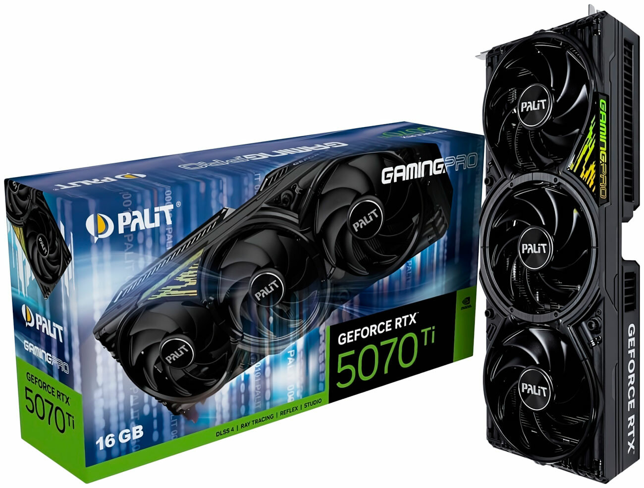 Видеокарта Palit GeForce RTX 5070 Ti GamingPro 16GB (NE7507T019T2-GB2031A)