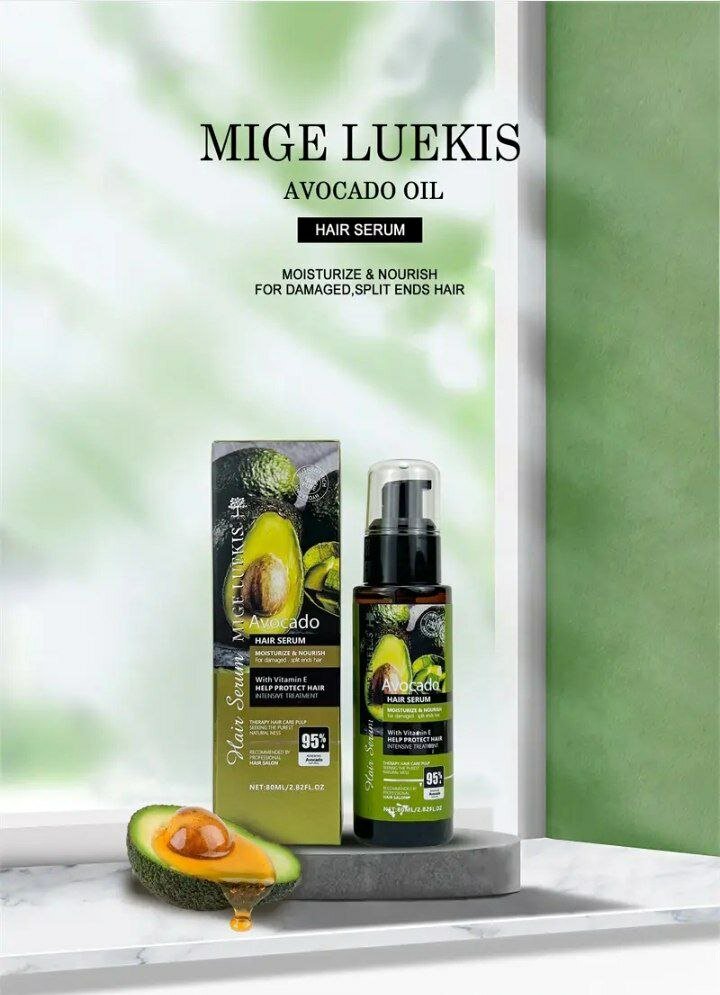 Масло для волос "Mige Luekis", увлажняющее, питающее, для поврежденных волос.