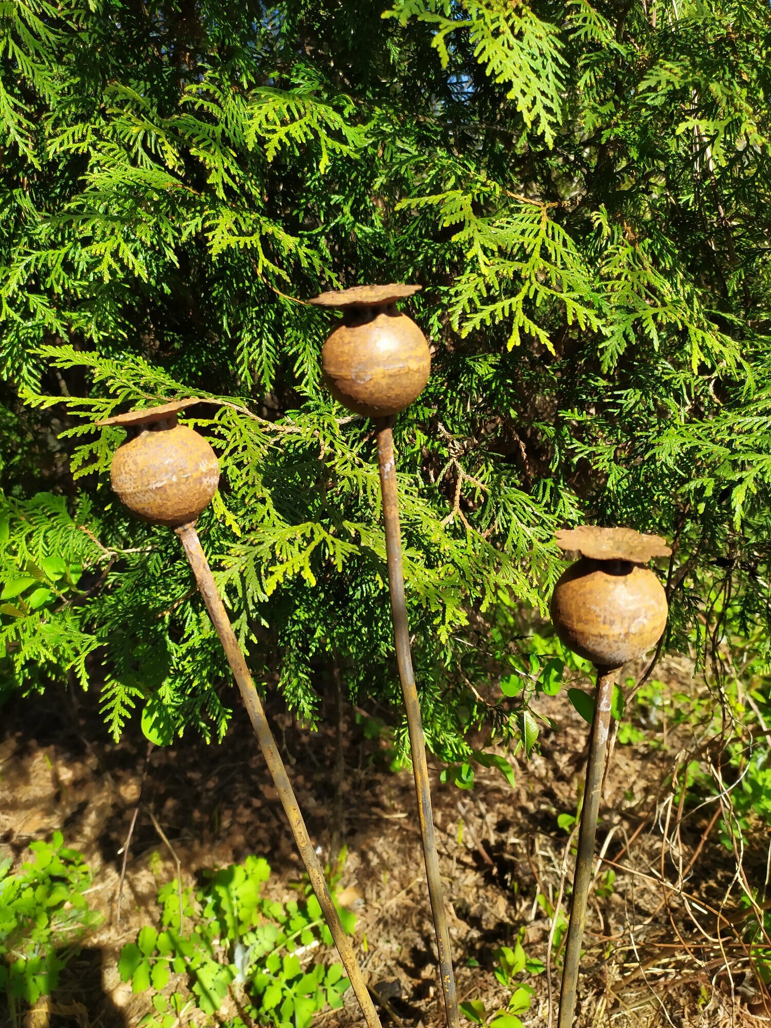 Садовый декор Букет Маков для сада