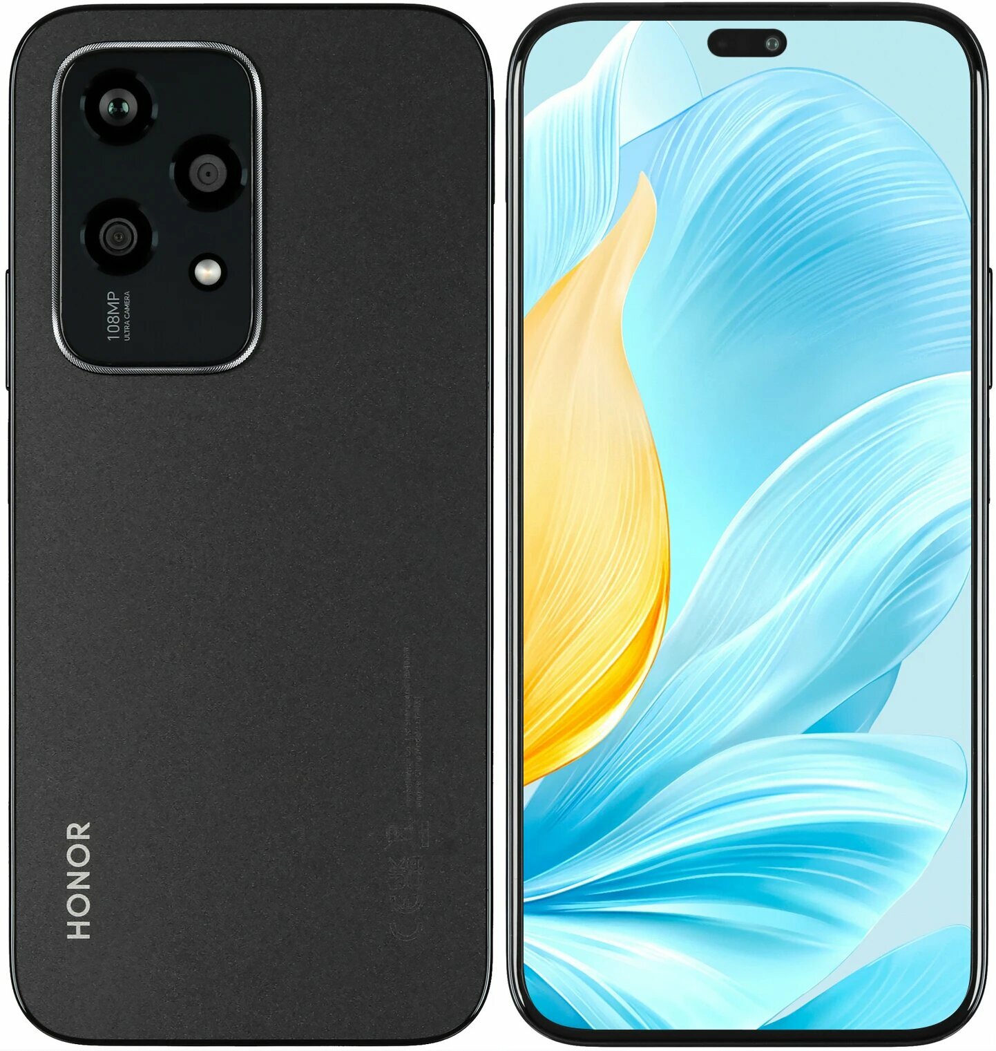 Смартфон Honor 200 Lite <ПИ> 8Гб 256Гб Полночный Черный 6.7", AMOLED, 2412*1080