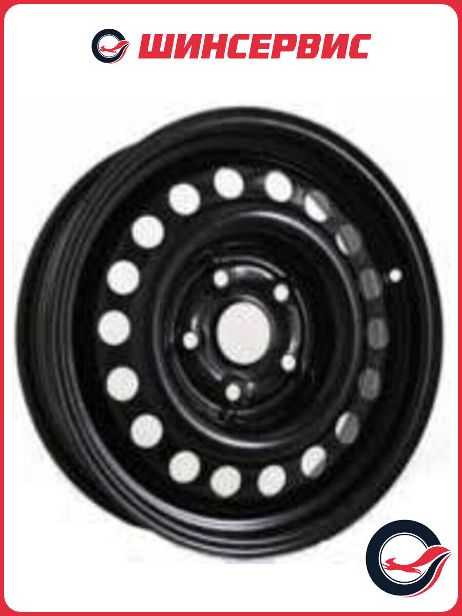 Стальной диск TREBL 53A45R R14x5.5J 4x100 ET45 ЦО54.1