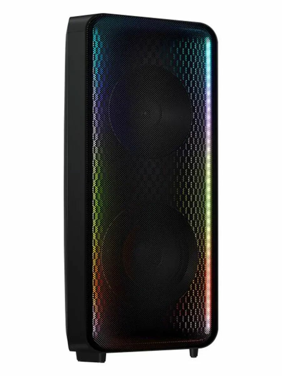 Аудиосистема Samsung Sound Tower MX-ST50B/RU, 240 Вт, двунаправленный звук, пульт ДУ и подсветка, встроенный аккумулятор, IPX5, черный