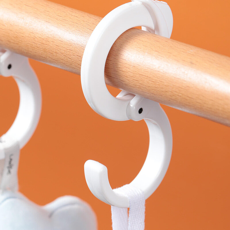 Крючки пластиковые 10 шт для штанги рейлинга для полотенец, одежды, ремней — фото 1