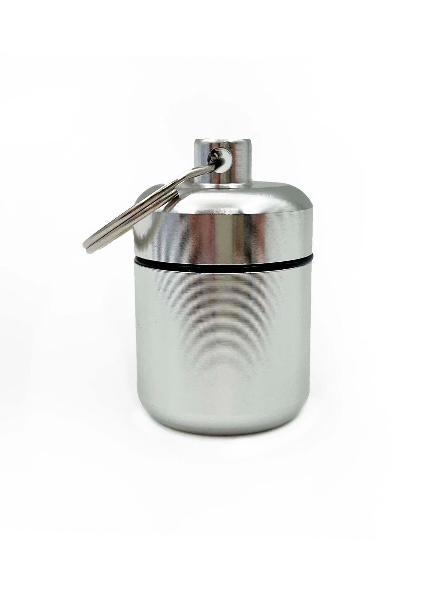 Таблетницы Xiaomi Таблетница - брелок на день, 1 раздел, контейнер для таблеток металлический маленький (серебряный)