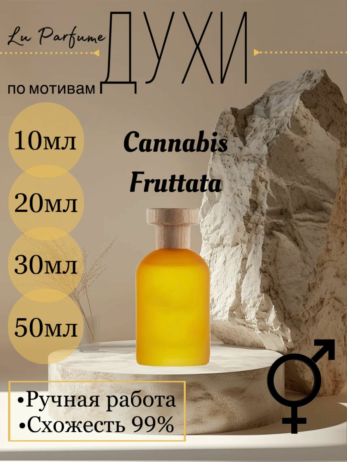 Духи ручной работы по мотивам ' Cannabis Fruttata Bois', для мужчин и женщин