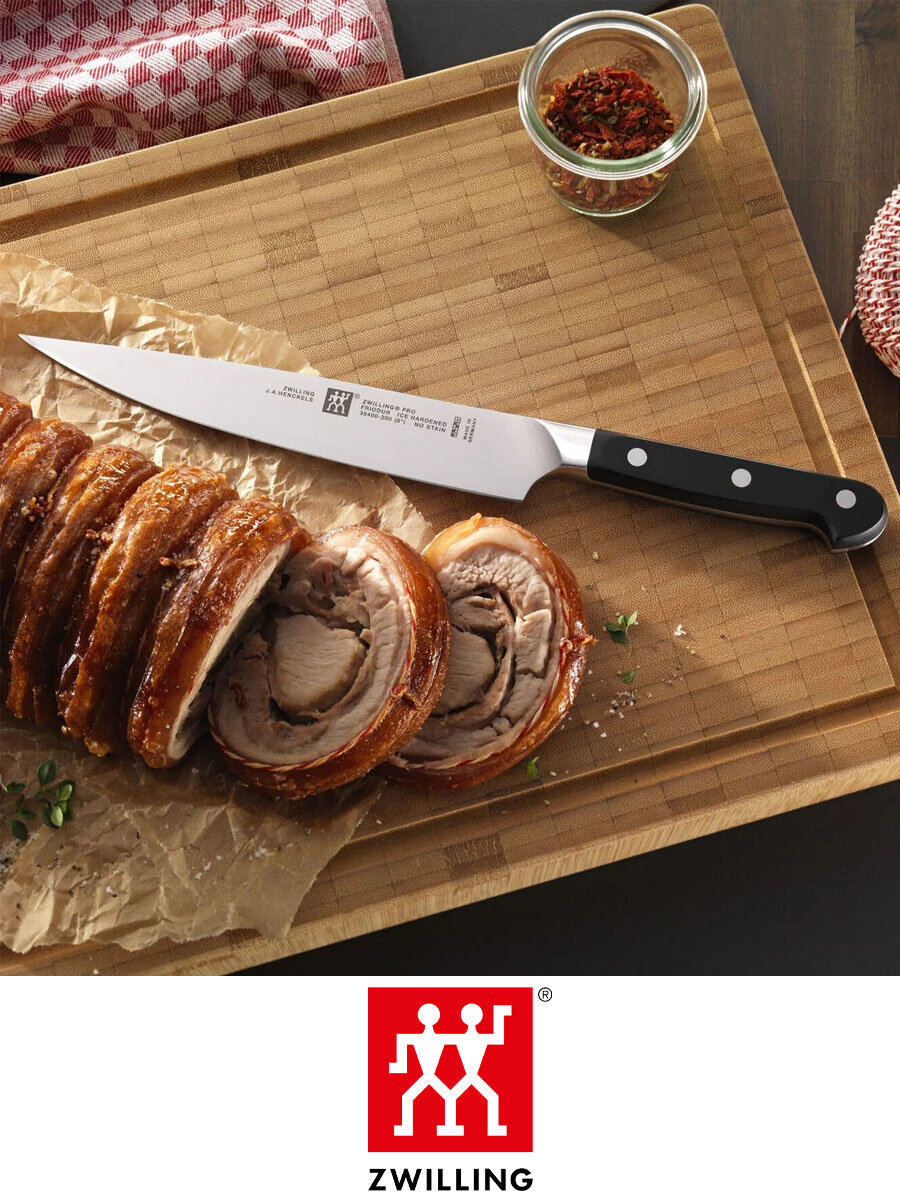 Нож универсальный для нарезки Zwilling Pro длина лезвия 20 см нержавеющая сталь