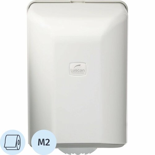 фото Диспенсер для бумажных полотенец luscan professional, пластиковый корпус, 31x22x21 см, белый