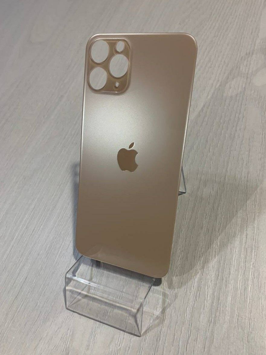 Задняя крышка (стекло корпуса) для IPhone 11 Pro золотая (GOLD)