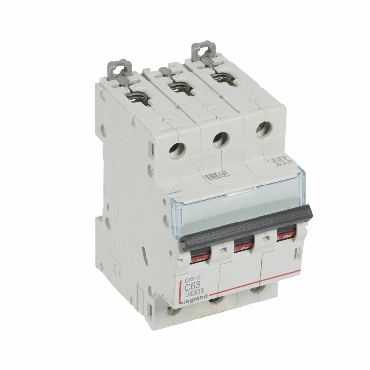 Выключатель автомат. 3-пол. (3P) 63А C 6кА DX3 Legrand