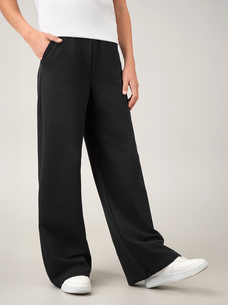 Брюки школьные Happyfox для девочек размер 158 черный