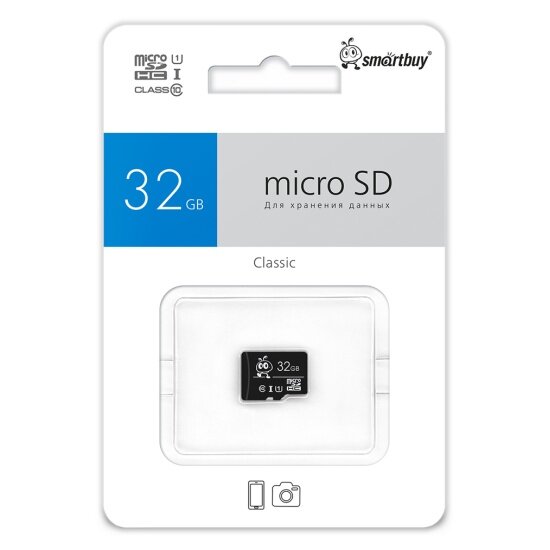 Карта памяти Smartbuy micro SDHC 32Gb Class 10 UHS-I