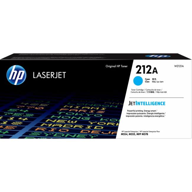 Картридж HP W2121A (№212A) Cyan для HP LJ Enterprise M554/M55/MFP M578