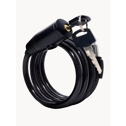 Замок велосипедный тросовый с ключом, замок для коляски, для самоката, 650 мм