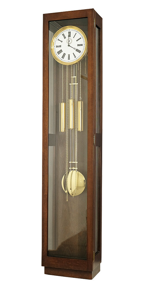 Напольные часы Columbus CR2432-451 римские цифры дерево коричневый корпус