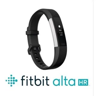 Fitbit Alta HR Smart Wristband, Alta HR Black-Large