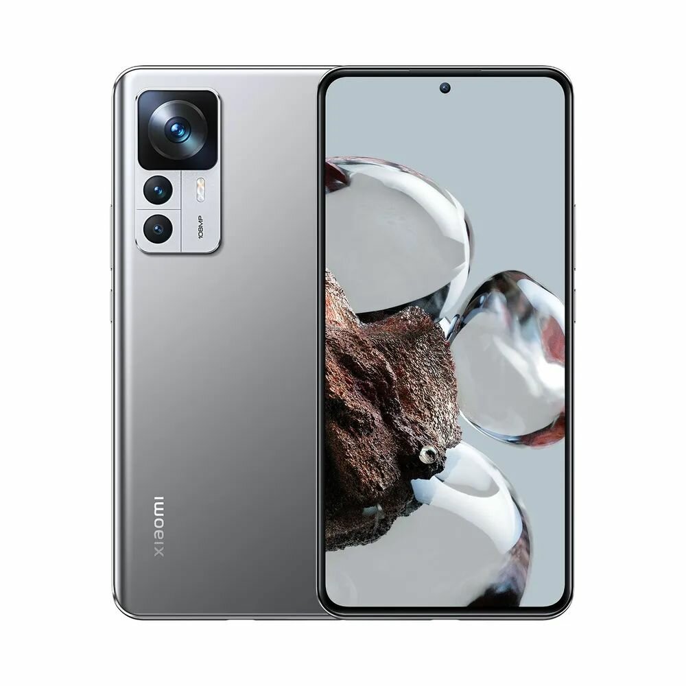 Xiaomi Смартфон Mi 12T 5G Global 8/256 ГБ, OTA, серебристый