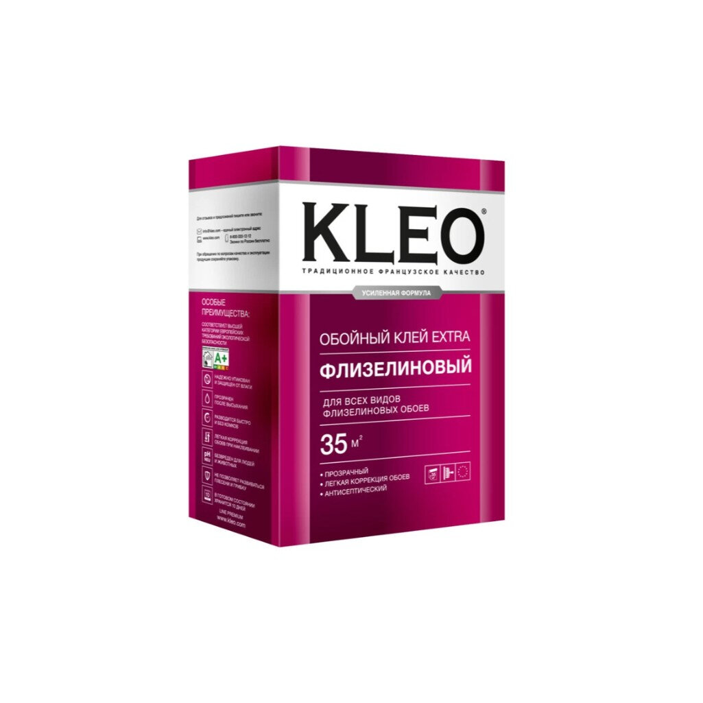 Клей обойный Kleo Extra Флизелиновый для всех видов флизелиновых обоев 250 г