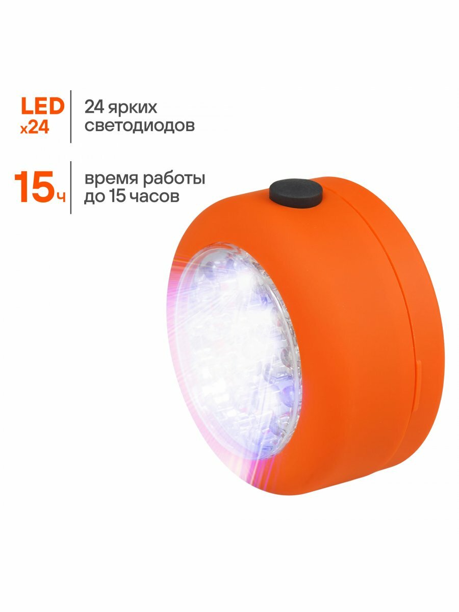 Фонарь рабочий свет с крюком и магнитом LEDx24 AFL-24W-09 AIRLINE — фото 1
