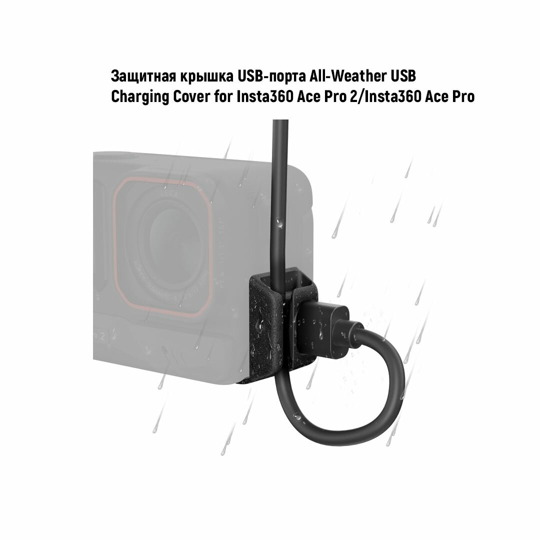Защитная крышка USB-порта, All-Weather USB Charging Cover for Insta360 Ace Pro 2/Insta360 Ace Pro