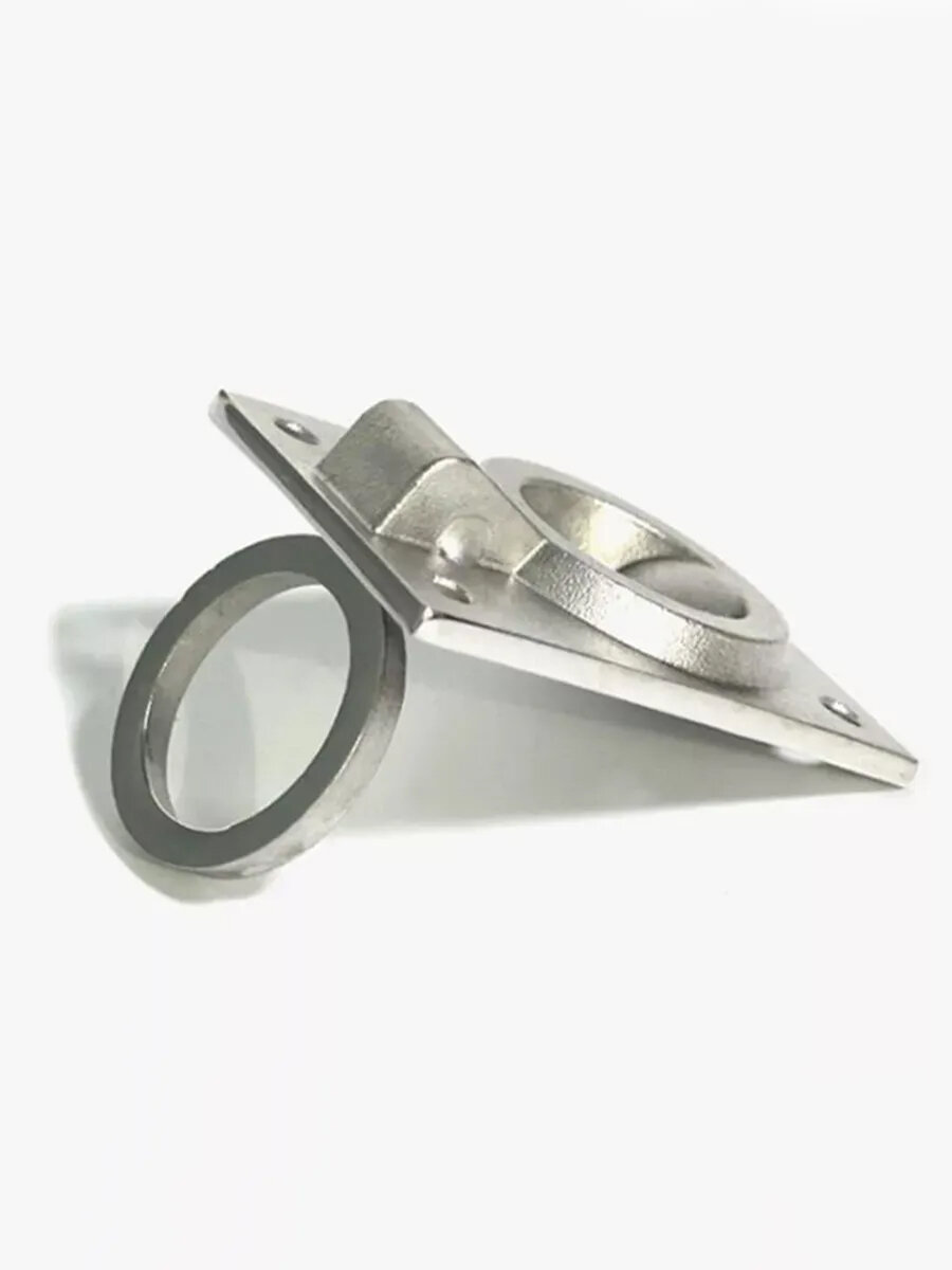 Ручка для люка и погреба крепление скрытое 6,2х4,4 см скрытая — фото 1