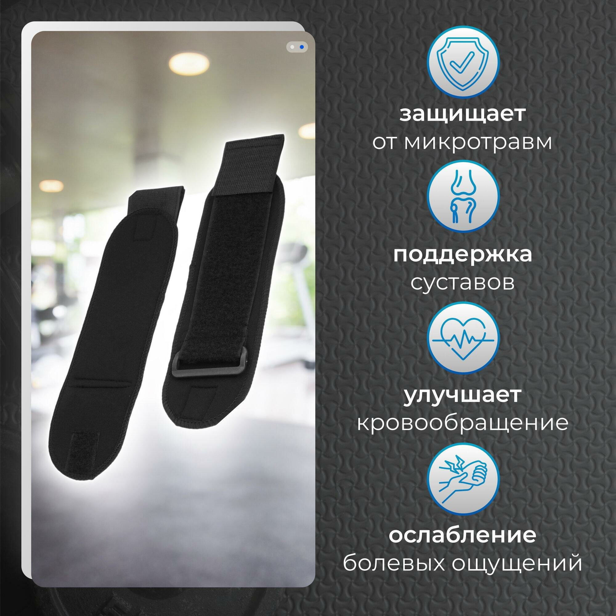 Защита запястья ONLYTOP, пара 2 штуки, цвет чёрный, арт. 3539161 — фото 1